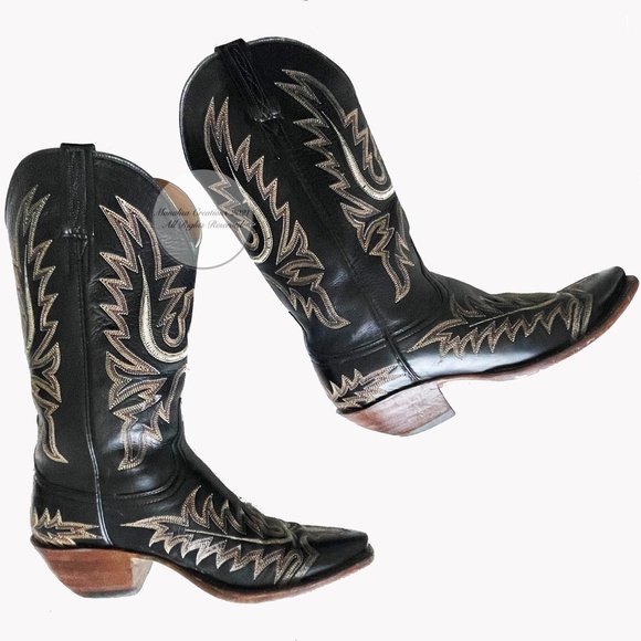 Lucchese Classics Handmade Boots Style L4552 7.5B Mayela Stitch Design - Picture 2 of 12